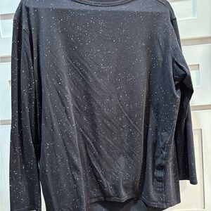Lululemon Black Speckled Long Sleeve Shirt